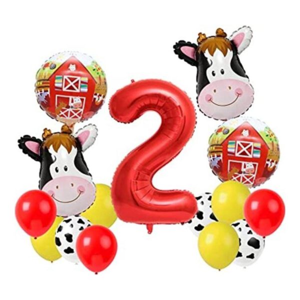 Globos de vaca para decoración de fiesta de cumpleaños de_1