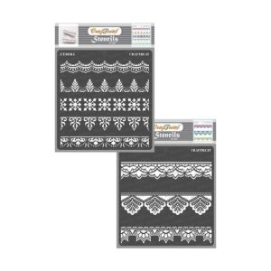CrafTreat Plantillas de encaje con borde ornamentado para_1