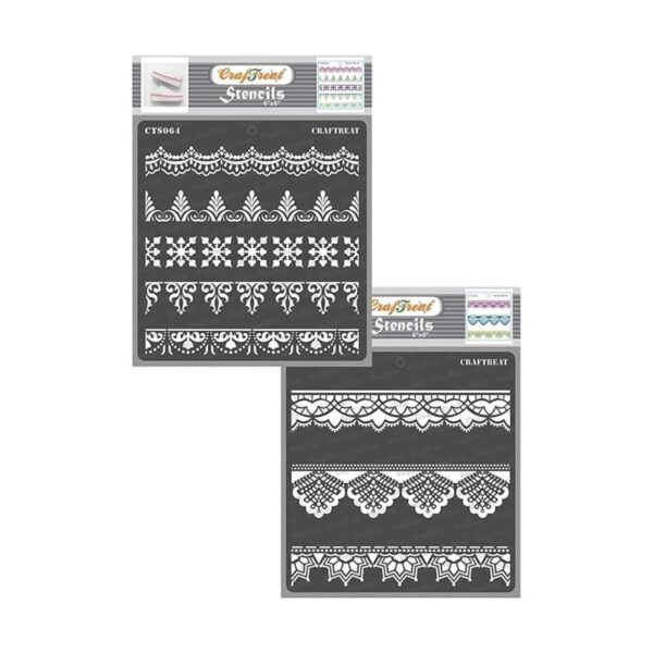 CrafTreat Plantillas de encaje con borde ornamentado para_1