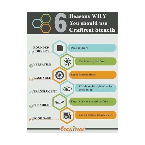 CrafTreat Plantillas de encaje con borde ornamentado para_4