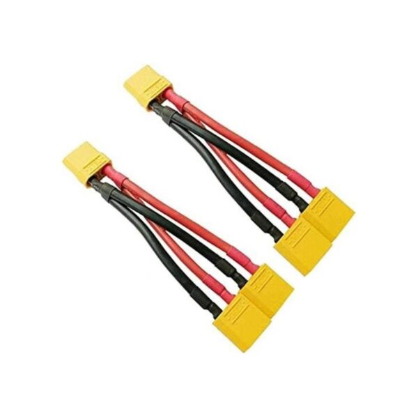 FLY RC 2pcs XT90 Parallel Adapter Y Splitter 2 Male to 1_1