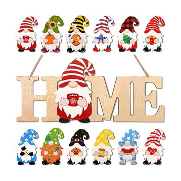 Gnomos intercambiables para el hogar gnomos de Navidad_1