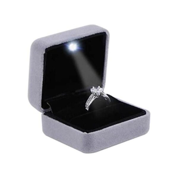Omeet Metal de terciopelo brillante con caja de regalo de_1
