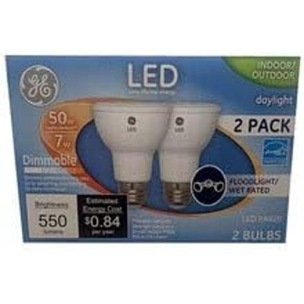 GE Paquete de 2 bombillas LED Par20 regulables_2