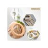 NNHOM 70 anillos de madera para macrama anillos de madera