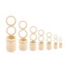 NNHOM 70 anillos de madera para macrama anillos de madera