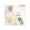 NNHOM 70 anillos de madera para macrama anillos de madera