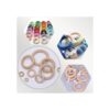 NNHOM 70 anillos de madera para macrama anillos de madera