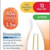 GE Bombillas LED decorativas 3.5 W equivalente a 40 W_2