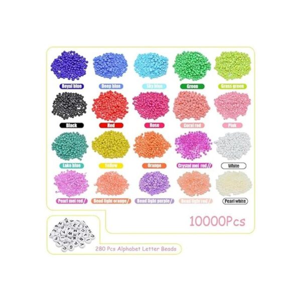 Kit de cuentas para pulseras 10000 cuentas de semillas de_4