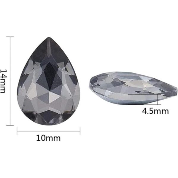 OLYCRAFT 90 cabujones de diamantes de imitación de punta