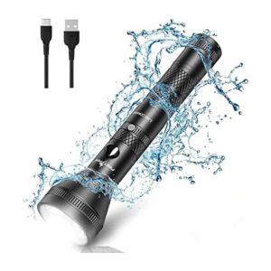 Linterna táctica recargable de alto lúmenes luz de flash_1