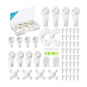 Kit para colgar imágenes 62 ganchos de pared dura para_1