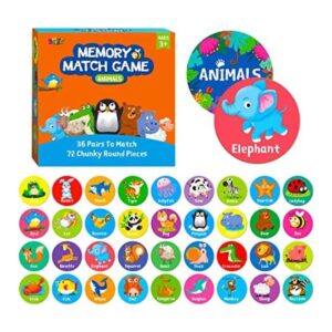 Juego de memoria a juego 72 tarjetas a juego de animales_1