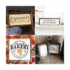 Juego de 10 plantillas de cocina de granja carteles_2