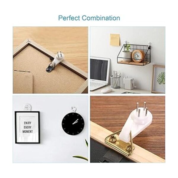 Kit para colgar imágenes 62 ganchos de pared dura para_2