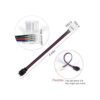Nelyeqwo Kit de conectores LED 5050 RGB de 4 pines de_4
