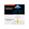 4 piezas de luz nocturna LED con forma de hongo de 7_4