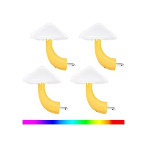 4 piezas de luz nocturna LED con forma de hongo de 7_1