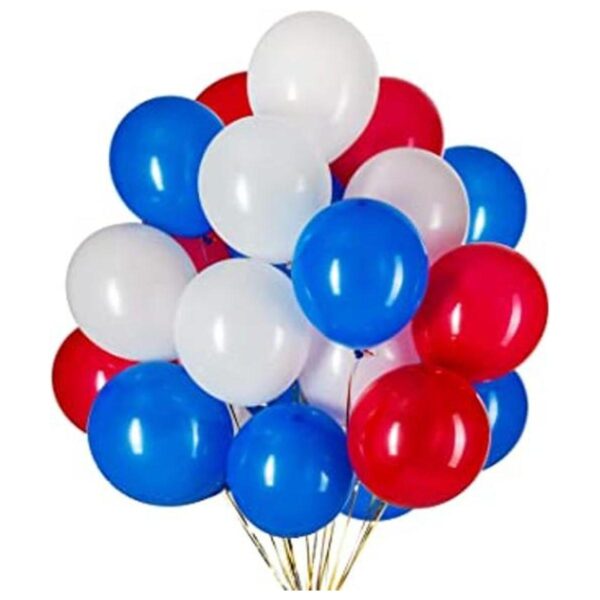 Globos de látex patrióticos de 12 pulgadas color rojo_1