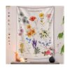 Lifeel Tapiz vertical de flores silvestres para colgar en