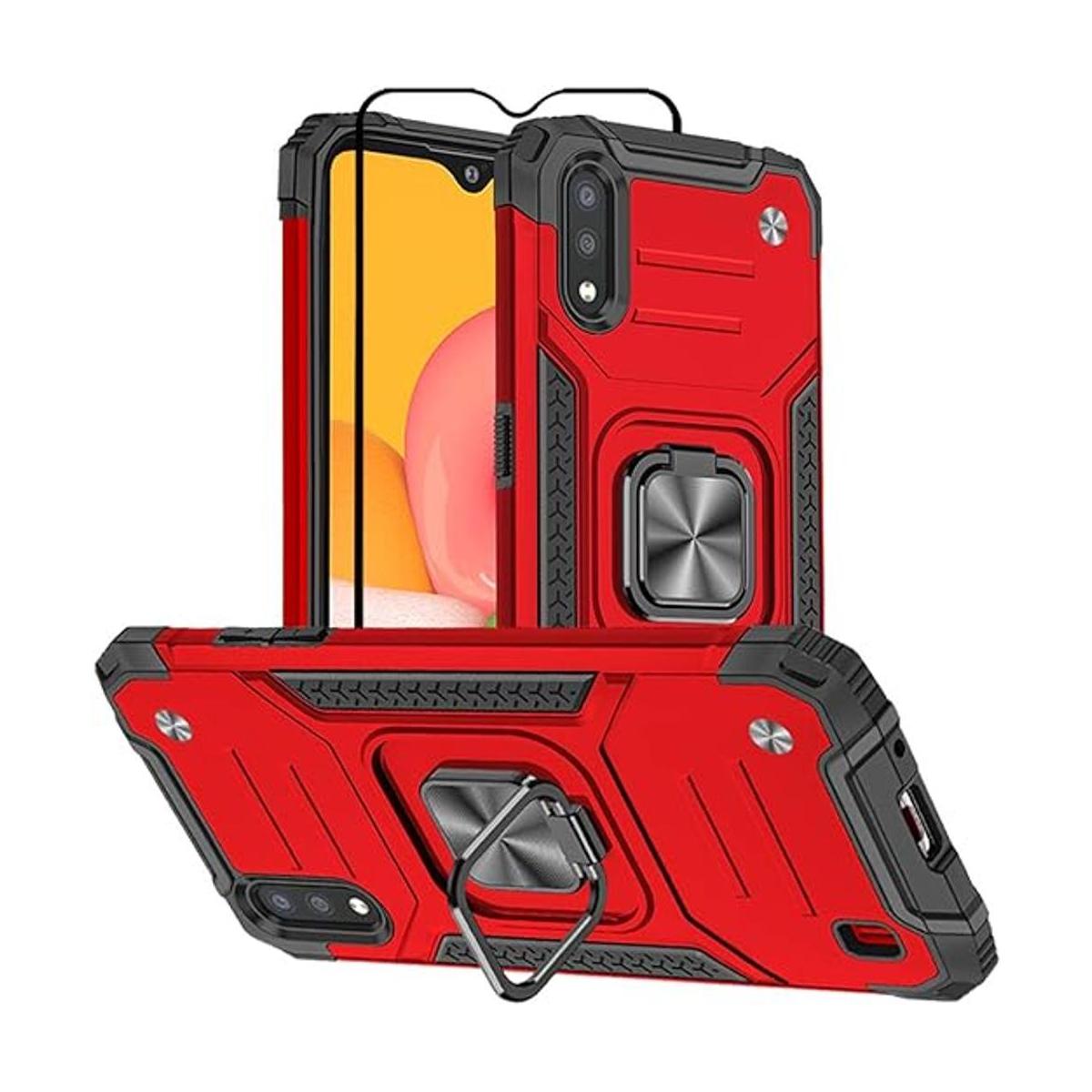Funda para Samsung Galaxy A01 con protector de pantalla de