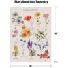 Lifeel Tapiz vertical de flores silvestres para colgar en