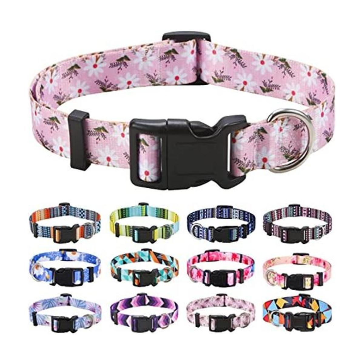 Mihqy Collar de perro con patrones geométricos tribales