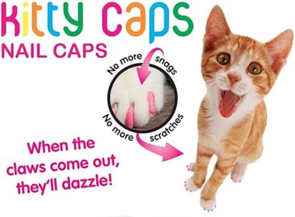 Kitty Caps Tapas de uñas para gatos Verde primavera con