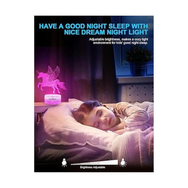 Nice Dream Luz nocturna de unicornio para niños lámpara_4
