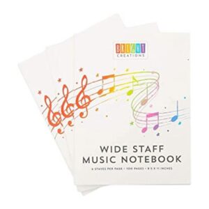 Cuaderno de composición musical papel para niños 50_1