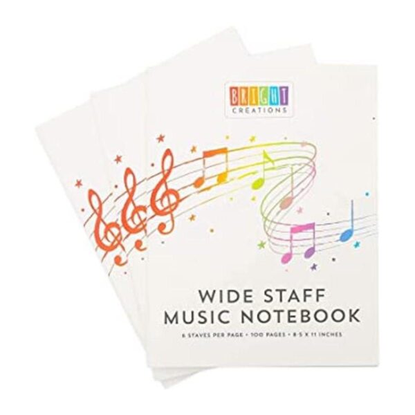 Cuaderno de composición musical papel para niños 50_1