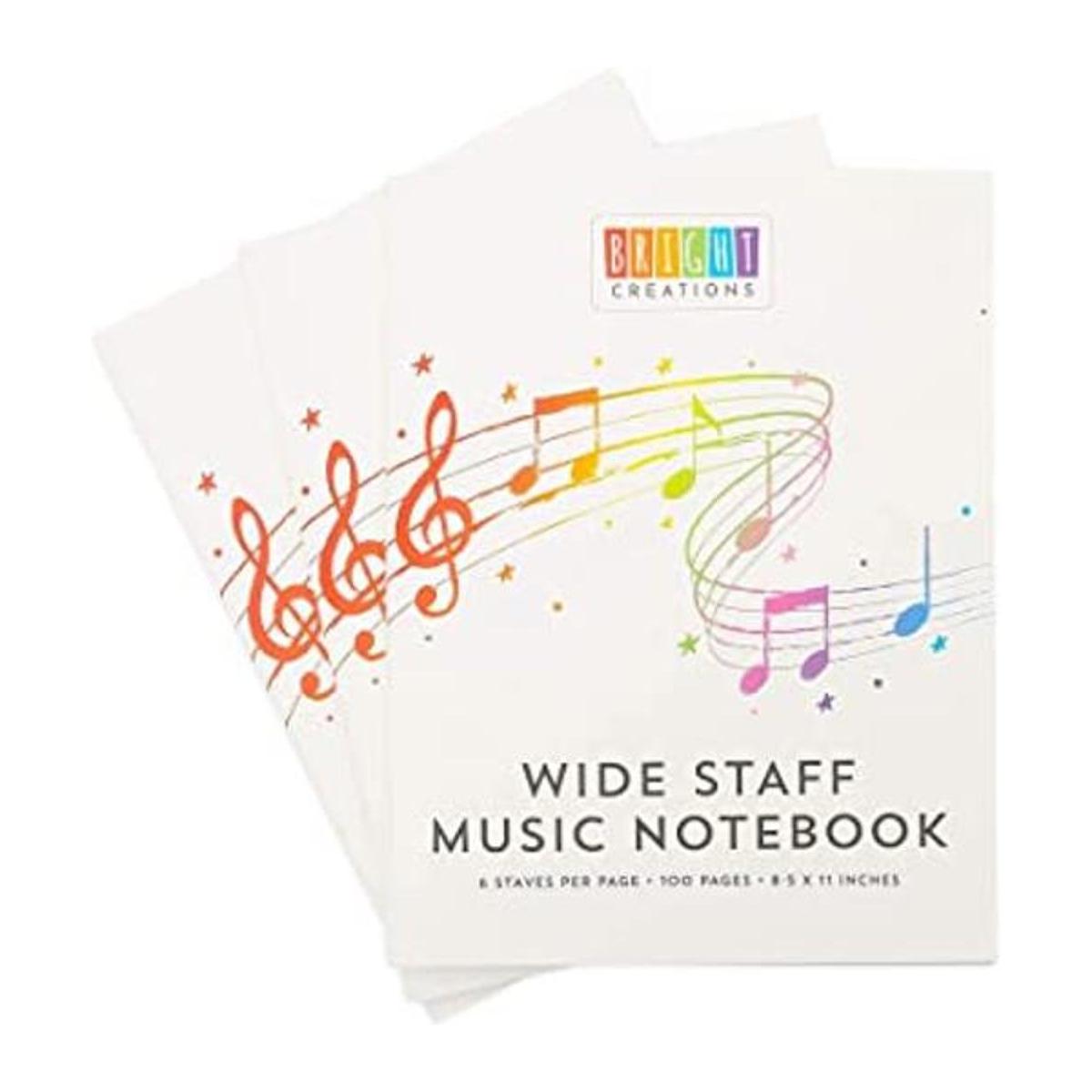 Cuaderno de composición musical papel para niños 50