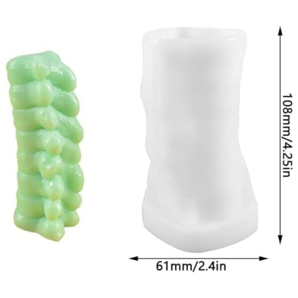 Cestony Moldes de silicona con forma de vértebras 3D para_2