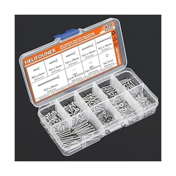 HELIFOUNER Kit de 420 tornillos de casquillo avellanados_3