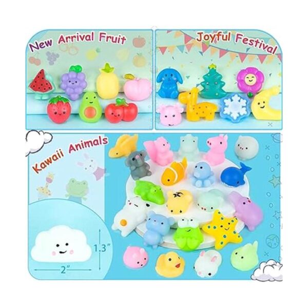 36 juguetes blandos de Mochi para niños recuerdos de