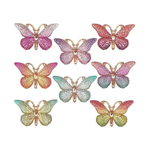 DIYstore 40 dijes de mariposa coloridos con diseño de