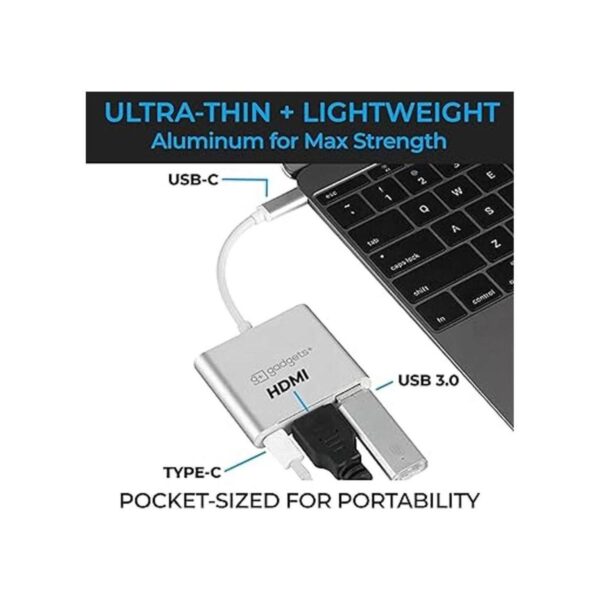 Gadgets Hub USB C adaptador USB 3 en 1 tipo C 3.1_6