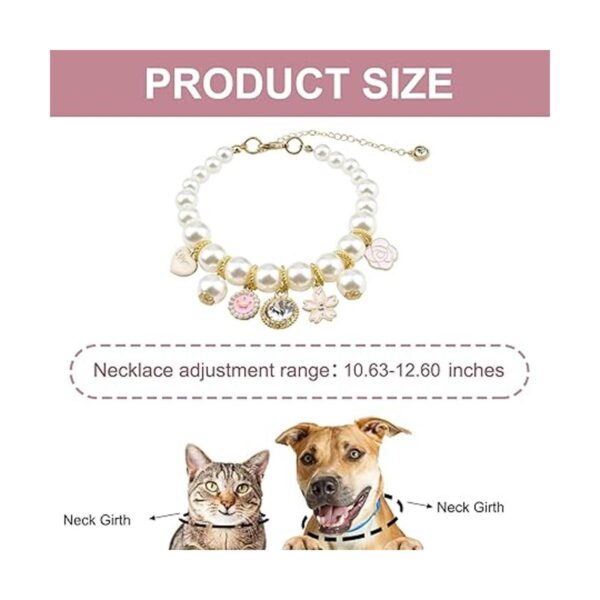 Collar de perlas HACRAHO para mascotas 1 paquete de