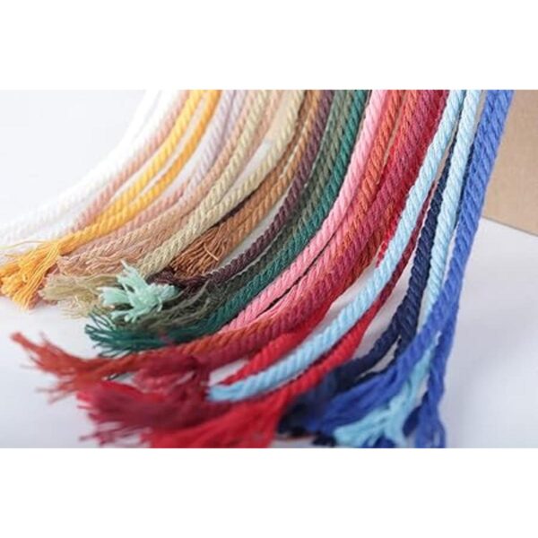 NOANTA Cordón de macramé rojo vino 0.118 in x 150 yardas