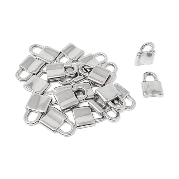 Honbay 20 colgantes de acero inoxidable con bloqueo de