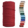 NOANTA Cordón de macramé rojo vino 0.118 in x 150 yardas