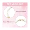 Collar de perlas HACRAHO para mascotas 1 paquete de