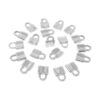 Honbay 20 colgantes de acero inoxidable con bloqueo de