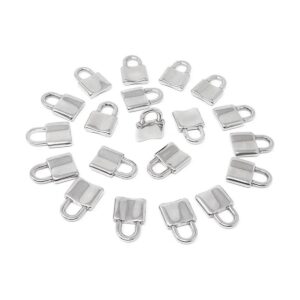 Honbay 20 colgantes de acero inoxidable con bloqueo de