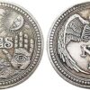 Moneda de Desafío Moneda de adivinación sí no plata_4