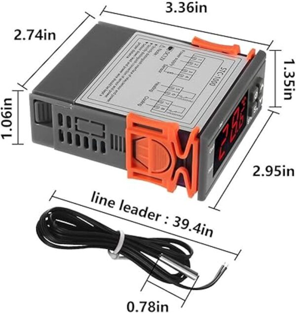Dorhea STC1000 10A DC 12V controlador de temperatura LED