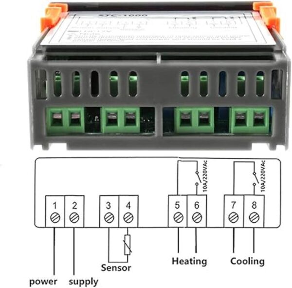 Dorhea STC1000 10A DC 12V controlador de temperatura LED