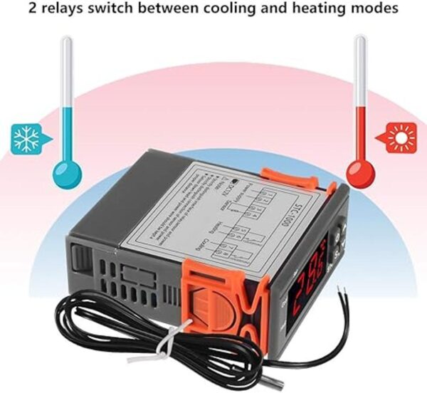 Dorhea STC1000 10A DC 12V controlador de temperatura LED