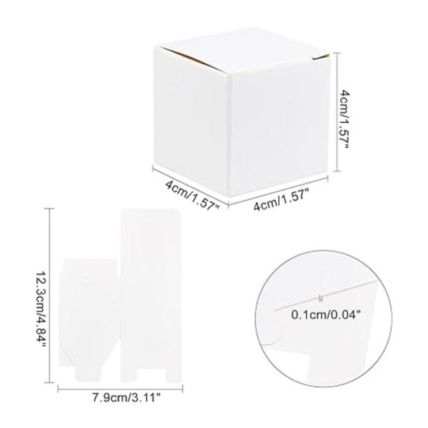 PH PandaHall Caja de papel kraft mini caja de embalaje de